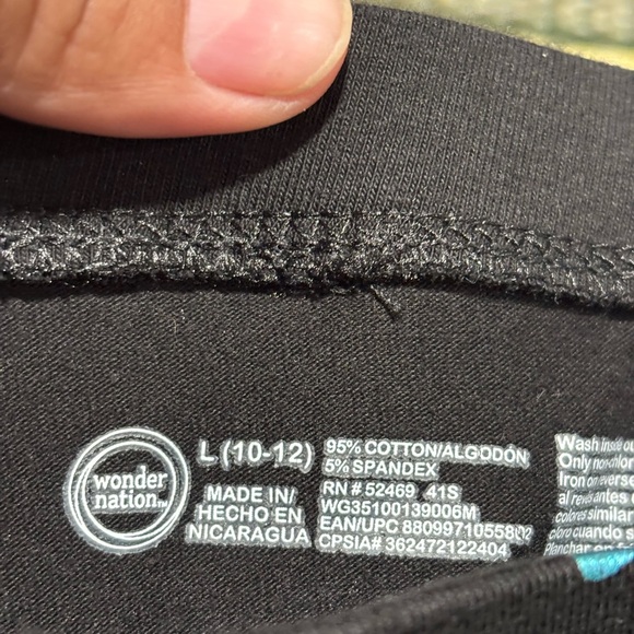 Wonder Nation Black Leggings - Picture 2 of 4